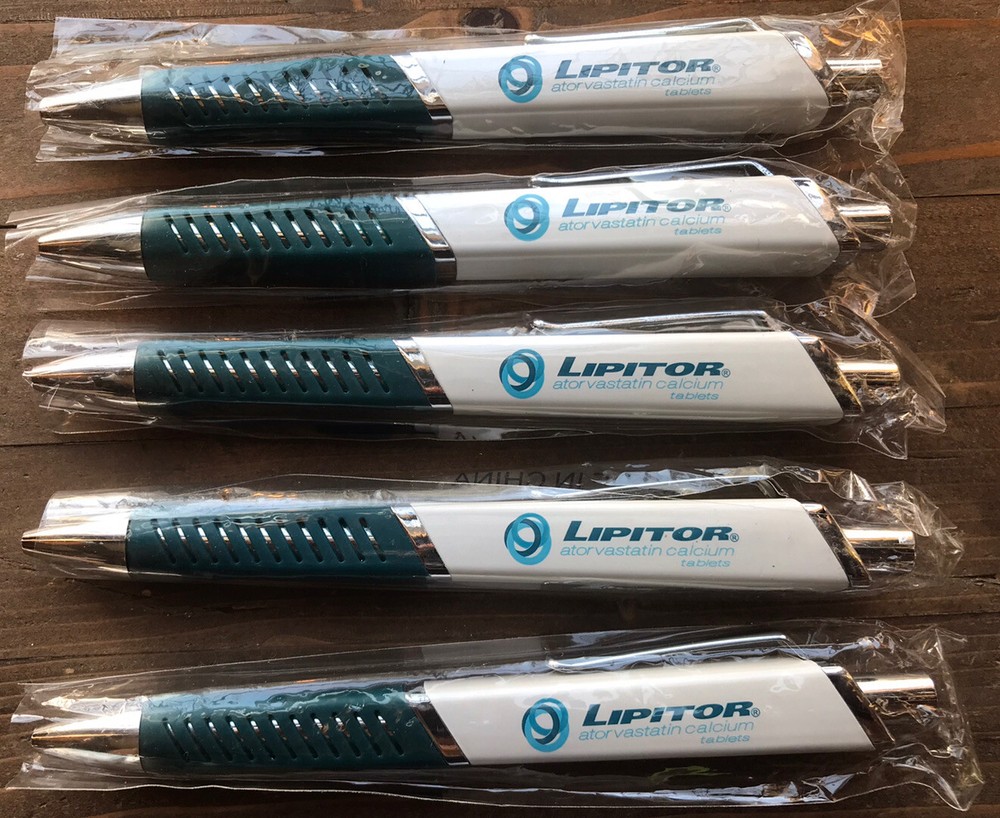 5 LIPITOR CADUET PHARMACEUTICAL DRUG REP PENS