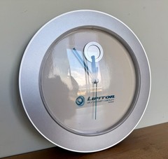 LIPITOR Atorvastatin Wall Clock Drug Rep Promo 11.25” Silver/white/Blue Pharma