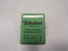 New Old Stock Trilafon Full Range Tranquilizer Vintage Medical Advertising