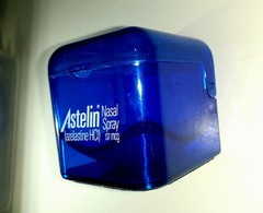 Pharmaceutical Drug Rep Vintage 2 Astelin Nasal Spray Pens & Paper Clip Box
