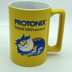Protonix Pharmaceutical Promotional IV Medication Ceramic Yellow Coffee Mug