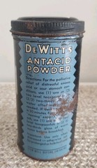Vintage Original DEWITT’S ANTACID POWDER TIN EMPTY.