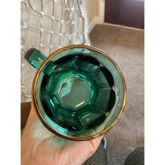 Vintage Celebrex Celecoxib Emerald Green Glass Mug Pharma Promo March 1999 USA