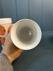 Vintage 1970’s Pharmaceutical Plastic Tumblers w/K-LOR RX Logo | Oranges