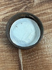 Cobalt Blue Coral Compackage Glass Antique Medicine Pharmaceutical Bottle