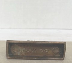 VINTAGE 1979 TINACTIN SECUNDUM ARTEM BRASS PAPERWEIGHT PROMOTION