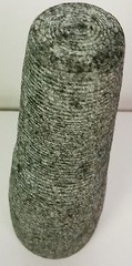 4″ Mortar and pestle grey unfinished granite detailed turnings pestle & mortar