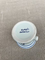 Vintage 1950 Squibb Pharmaceutical Delfts Holland Miniature Mortar No Pestle