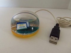Vintage CRESTOR Pharmaceutical Drug Rep Aqua Computer Mouse USB Collectible NEW
