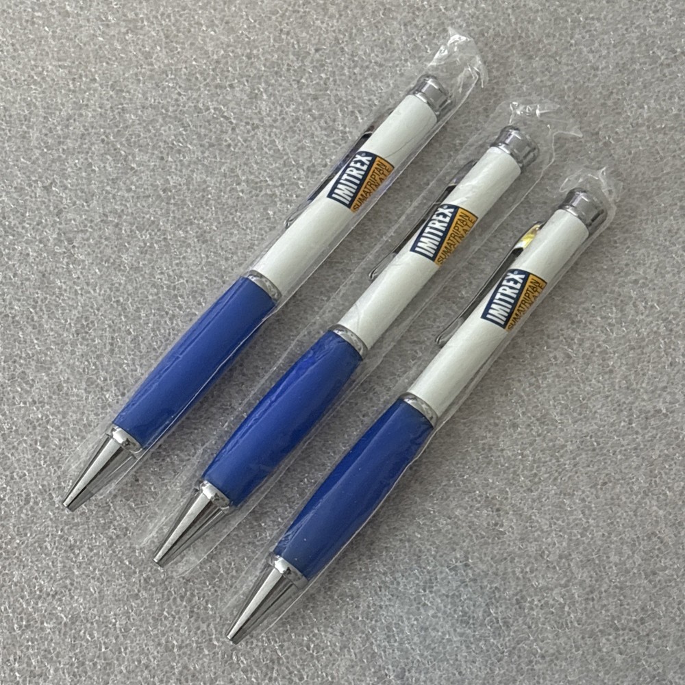 (3) IMITREX Pharma Drug Rep Promo Heavy Metal Pens