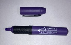 VYVANSE Purple Drug Rep Pharmaceutical Highlighter BIC 2008 RARE