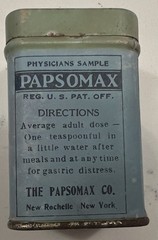 VTG Papsomax Rx Pharmaceutical Tin Early 20th Century USA