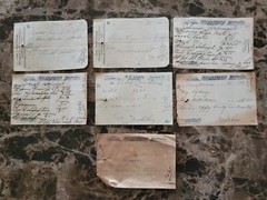 File box & 98 antique prescriptions (1907) – Opium, Ergot, Codeine & Anodyne