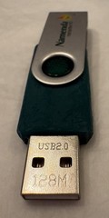 VTG NAMENDA USB FLASH DRIVE + LANYARD SET in METAL TIN PHARMA REP LOGO NEW