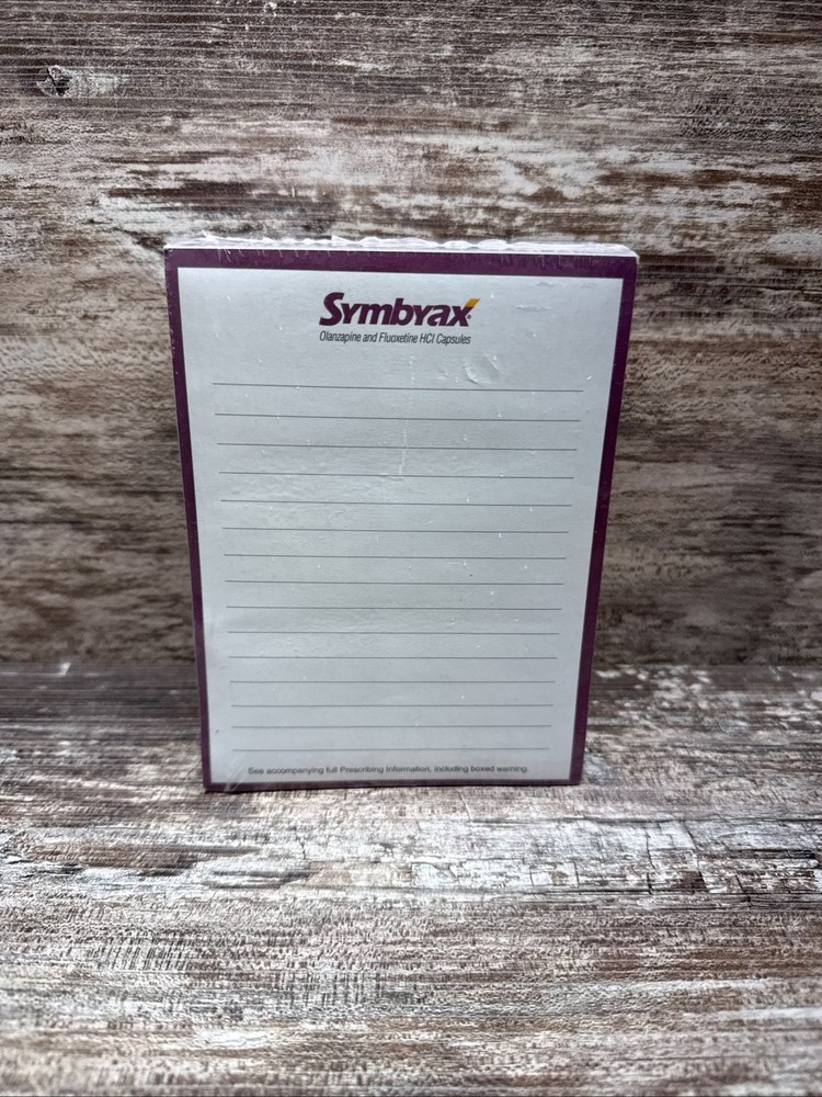Pack Of 10 Rep collectible note pads Symbyax Sealed Drug Rep Giveaway Doctor
