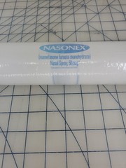 logo print NASONEX nasal spray Drug Rep merch EXAM TABLE PAPER ROLL new 18″ wide
