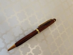 LODINE ETODOLAC Wood Engraved Pharmaceutical Drug Rep Pen NOT WORKING READ