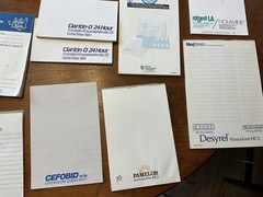 Drug Rep Notepads Pharmaceutical Collectible Circa 1960s