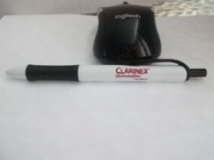 NASONEX/CLARINEX Pharmaceutical Promo Pen – Plastic with Rubberized Grip