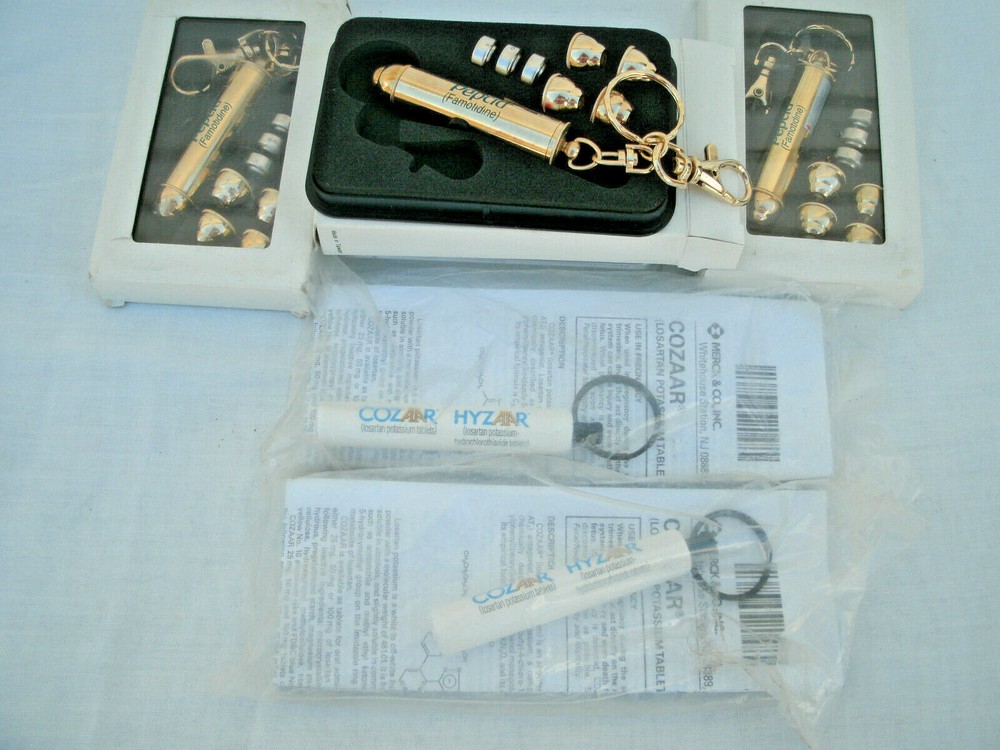 COZAAR/HYZAAR/PEPCID- Logo Pharmaceutical Drug Rep*FLASHLIGHT-KEY RING* [5] NIB
