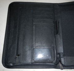 Prilosec Drug Pharmaceutical Advertising Logo Leeds Leather Padfolio Notebook