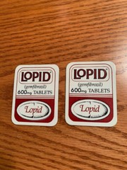 Drug Rep 2 vintage Lopid magnets. Pharmaceutical