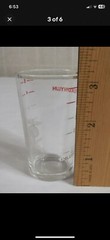 Elixophyllin Asthma Medication Dosing Shot Glass Measuring Cup/ 5 Tablespoons