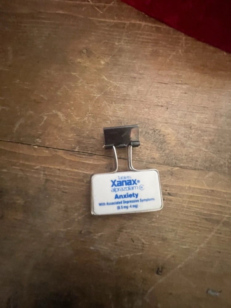Promotional Pharmaceutical Binder Clip Xanax