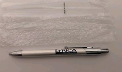 New Drug Rep Lyrica Pfizer Collectible Heavy Silver Colored Metal Pen RARE