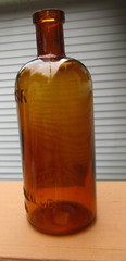 Hymosa Medicine Bottle Walker Pharmacal Company St. Louis Glass Amber