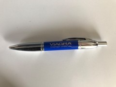 VIAGRA HEAVY METAL BULLET CHROME DRUG REP PEN NICE NEW