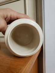 RARE~VINTAGE CERAMIC HERBS APOTHECARY JAR CANISTER MEDICAL POTNETLLIAS REPTANS