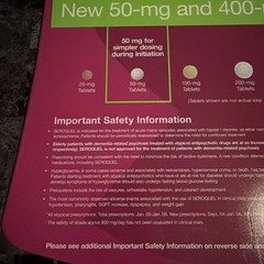 Seroquel New Tablet Size Clipboard Drug Rep Promo 2006 AstraZeneca