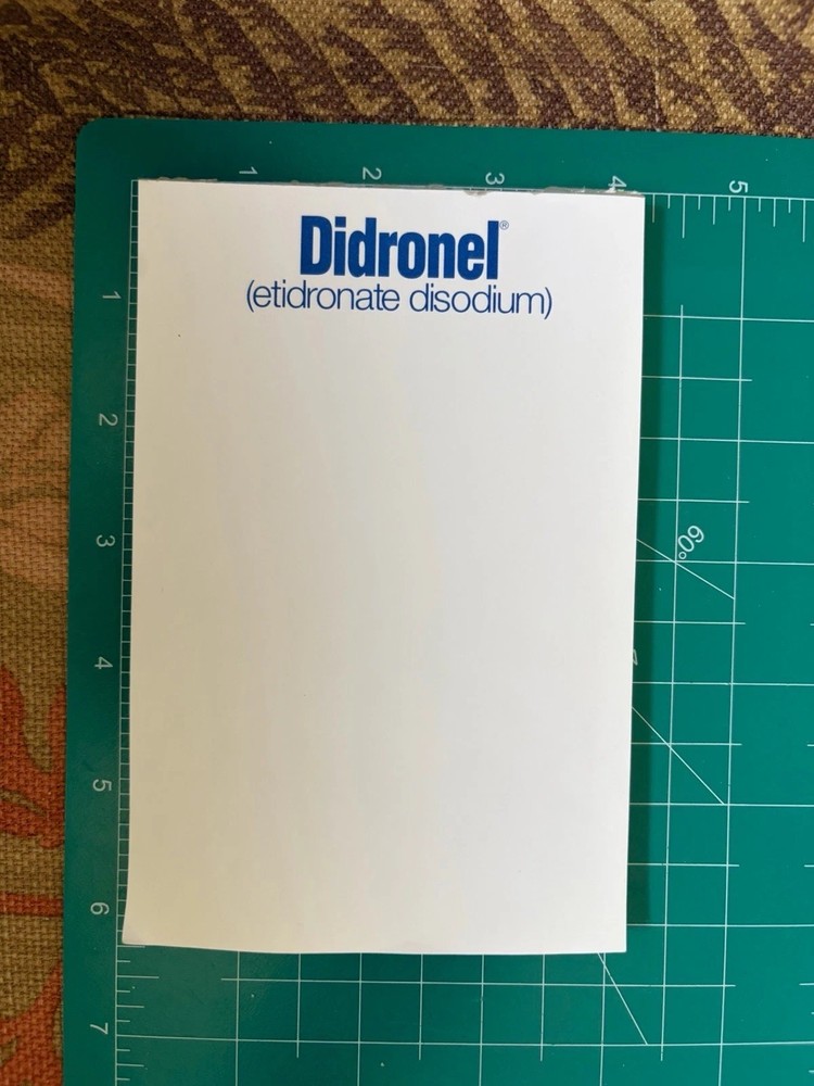 Vintage Drug Rep Pharmaceutical Promo Medical Ad Tablet 4” x 6” – Didronel
