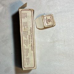 Parke Davis & Co. Distilled Water Glassptic Glass Ampoule 20cc in Box 1935