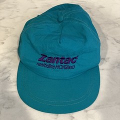 VTG 90s Zantac Ranitidine Glaxo Pharma Advertising Hat Cap Drug Rep Promo Merch