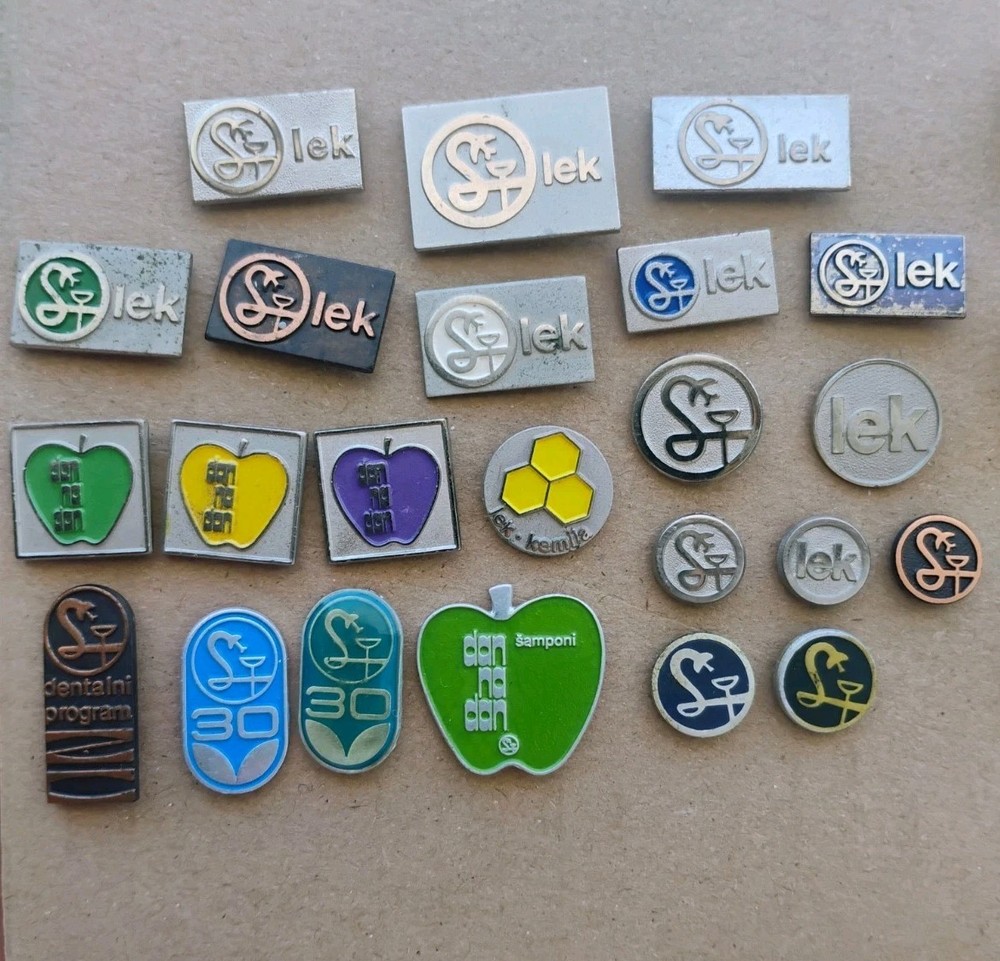 SANDOZ Pharmaceutical LEK pin badge LSD Albert Hofmann rare #2