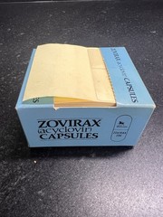 Vtg Zovirax “Pop’nJot” Sticky Note Dispenser Pharmaceutical Desk Display
