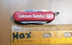 Vtg victorinox CALCIUM SANDOZ – POCKET KNIFE RAZOR, LSD pharmacy Swiss