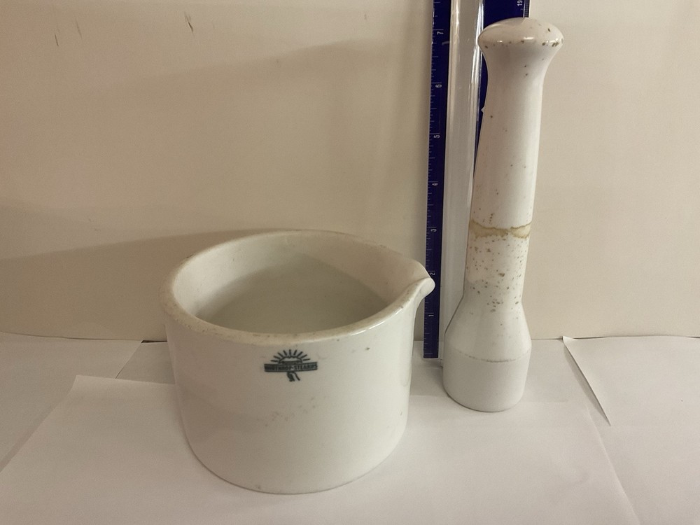 Ceramic 4 Inch Morter And 7 InchPestle