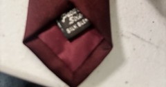 Upjohn Academy Men’s Silk Blend Tie Vintage Pharmaceutical Drug Company Maroon
