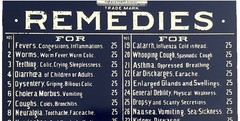 1980 Medical Cabinet Door Display •Porcelain-Enamel on Steel 22”X 16” •A Rooney
