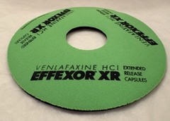 VTG EFFEXOR XR „L’IL SUCKER“ DRINK HOLDER PHARMA PROMO ADVERTISING NEW NOS