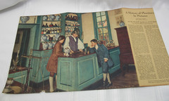 „A History of Pharmacy“ in Pictures Set of 19 Prints Park Davis 1950’s