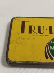 Vintage Tru-Lax Chocolate Mint Laxative Tin Trulax Co Newark NJ Medical Tin
