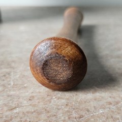 Schering Pharmaceutical Coricidin Promotional Brown Ceramic Mortal Wood Pestal