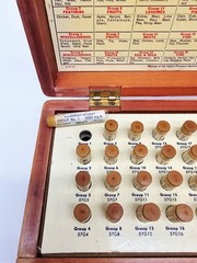 Wyeth Allergy Test Kit Vintage Extracts 1955 Intracutaneous Wood Box + 44 Vials