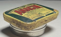 Anacin Vintage Analgesic Tablets Metal Tin, 12 Tablets w/ Directions