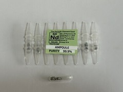 8 x Neodymium Metal 99.9% un-oxidized Argon Ampoules WHOLESALE Periodic Elements
