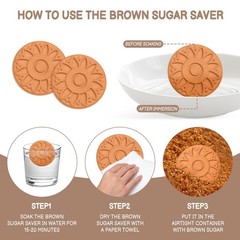 Airtight Brown Sugar Container 800ml/27OZ (2-Pack) Clear Storage Jars with 2 …